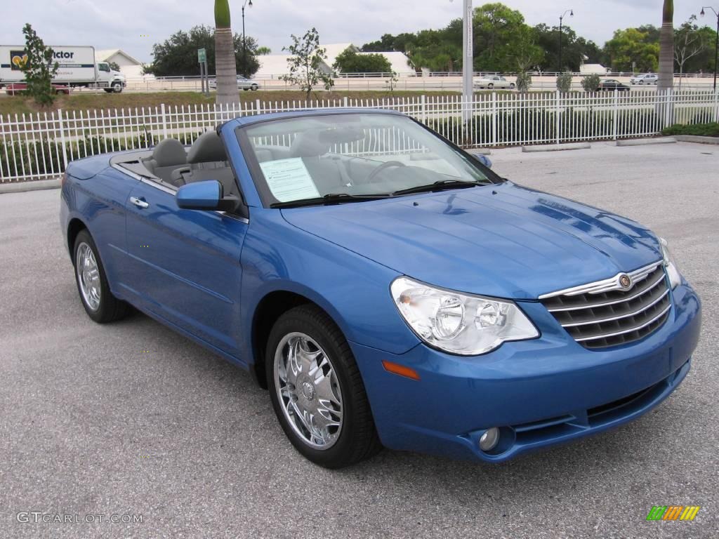 2008 Sebring Limited Convertible - Marathon Blue Pearl / Dark Slate Gray/Light Slate Gray photo #1