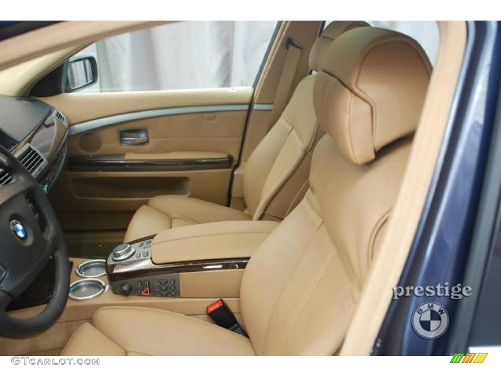2008 7 Series 750Li Sedan - Toledo Blue Metallic / Natural Brown photo #4