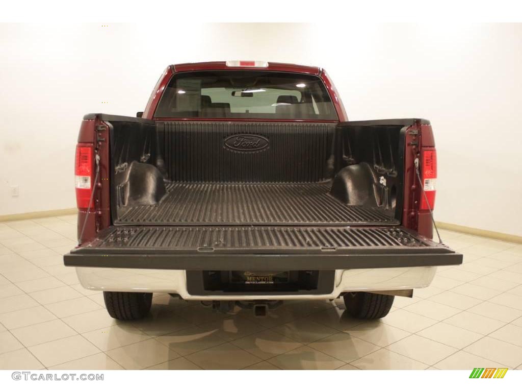 2006 F150 XLT SuperCab 4x4 - Dark Toreador Red Metallic / Tan photo #15