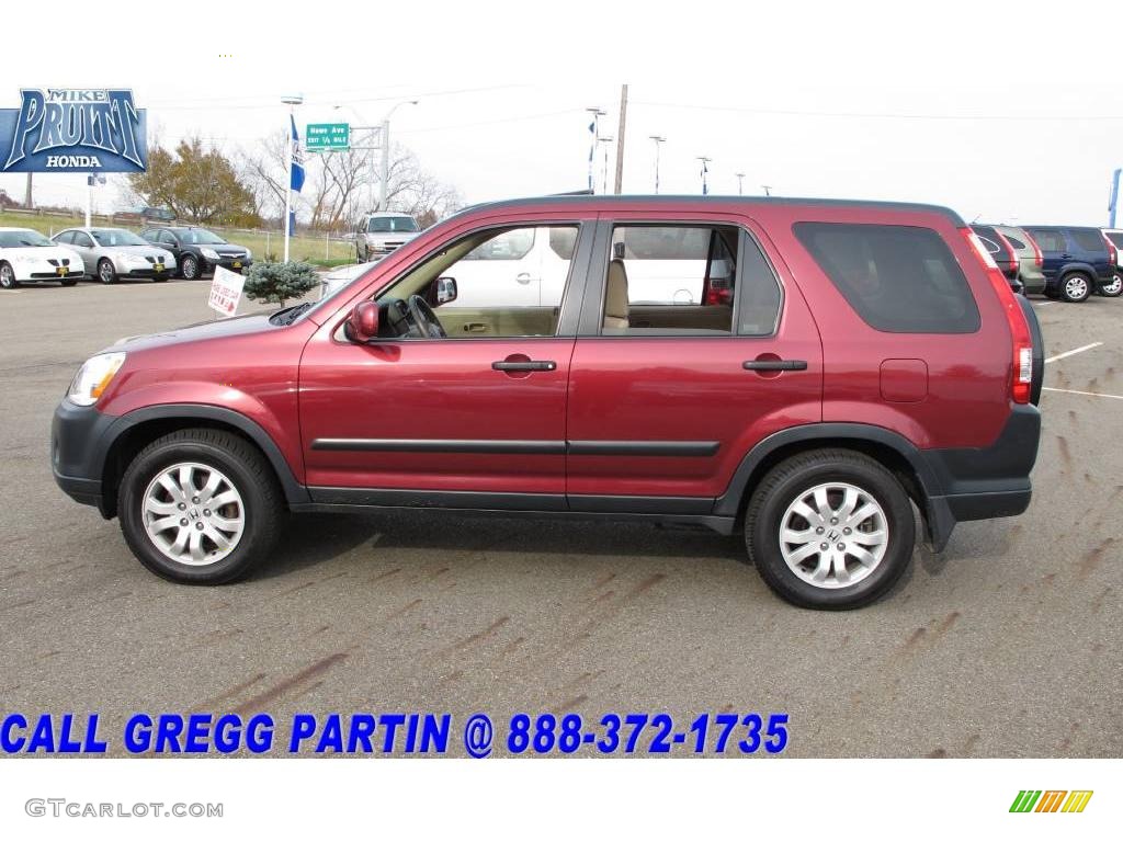 2005 CR-V EX 4WD - Redondo Red Pearl / Ivory photo #1