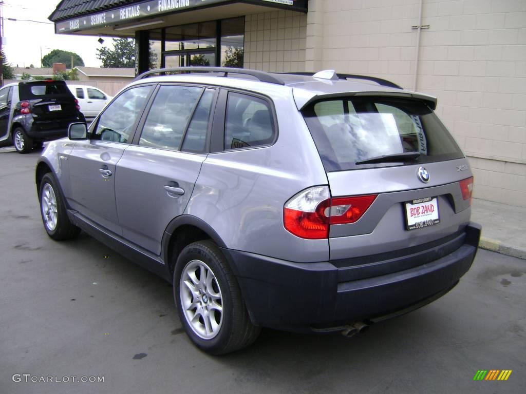 2005 X3 2.5i - Silver Gray Metallic / Grey photo #4