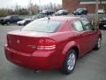 2010 Inferno Red Crystal Pearl Dodge Avenger SXT  photo #9