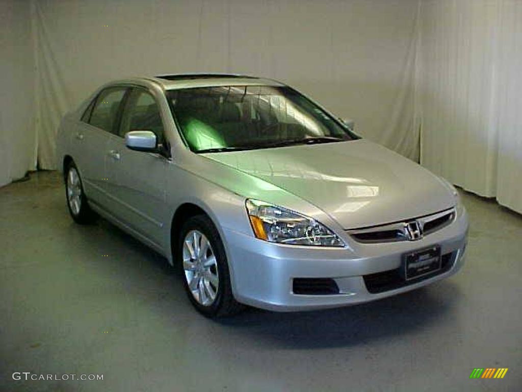 2006 Accord EX-L V6 Sedan - Alabaster Silver Metallic / Gray photo #3