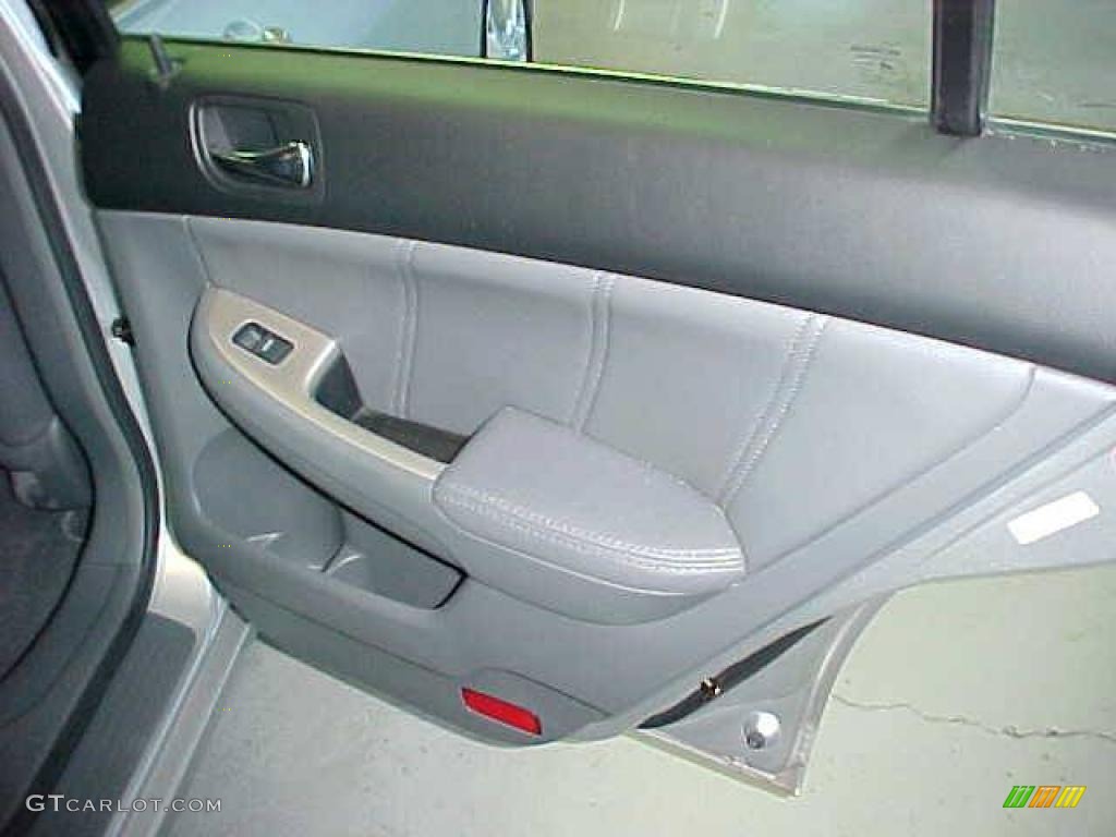 2006 Accord EX-L V6 Sedan - Alabaster Silver Metallic / Gray photo #8