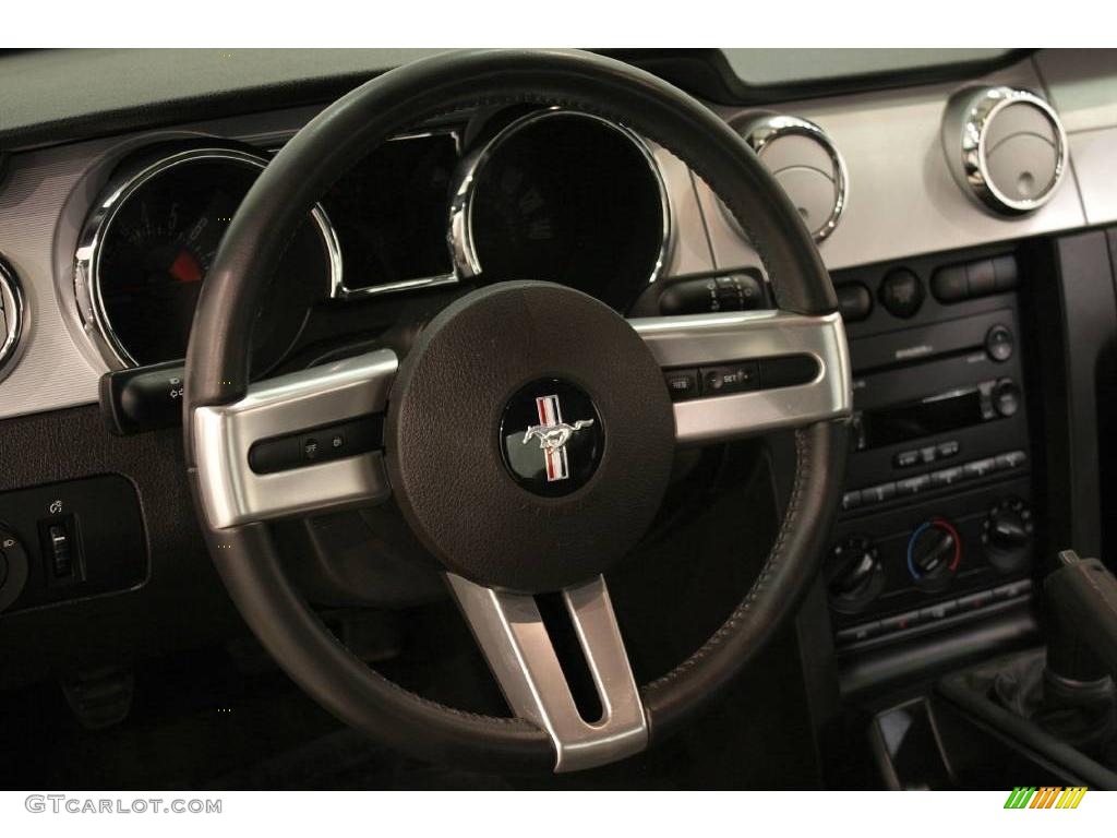 2007 Mustang GT Premium Coupe - Satin Silver Metallic / Dark Charcoal photo #12