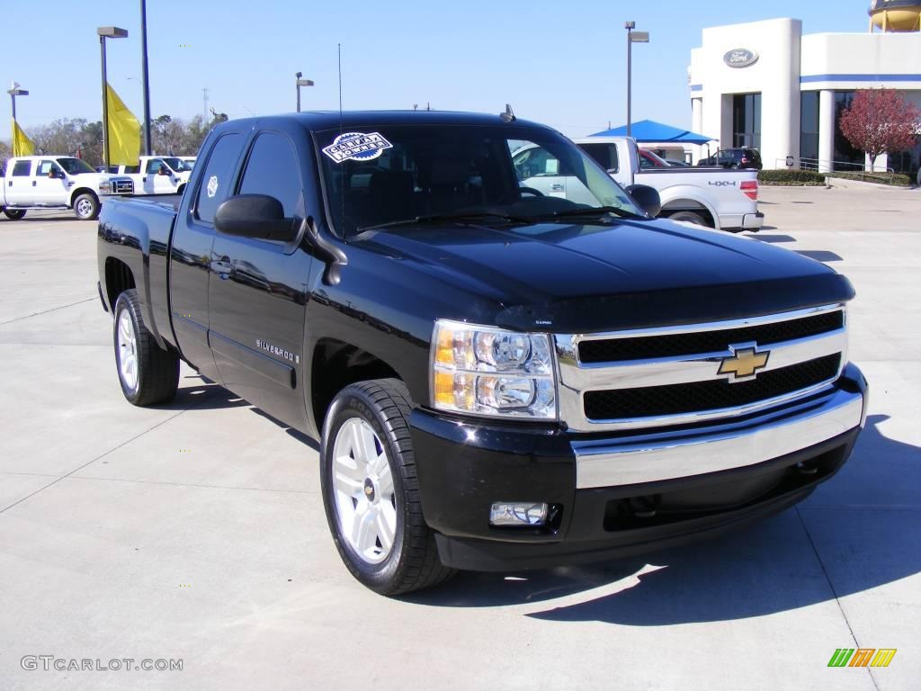 2007 Silverado 1500 LS Extended Cab Texas Edition - Black / Ebony Black photo #4