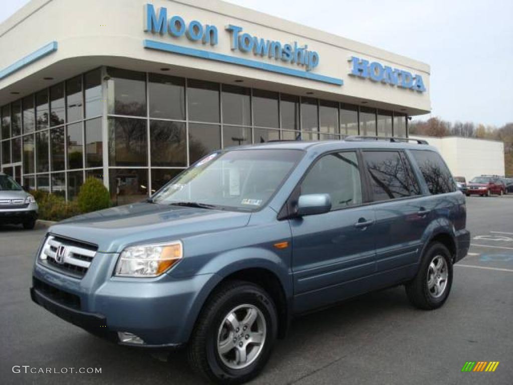 2006 Pilot EX-L 4WD - Steel Blue Metallic / Gray photo #1