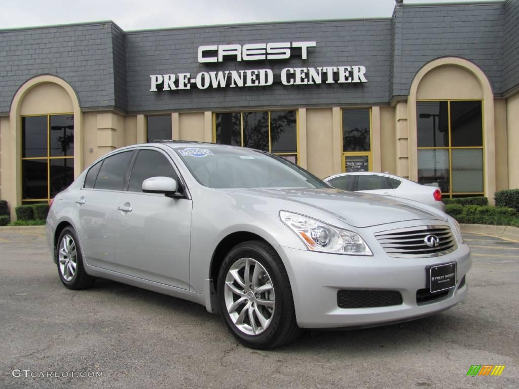 2008 G 35 Sedan - Liquid Platinum Silver / Stone photo #1