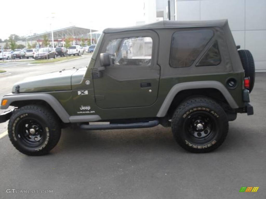 2006 Wrangler X 4x4 - Jeep Green Metallic / Khaki photo #2