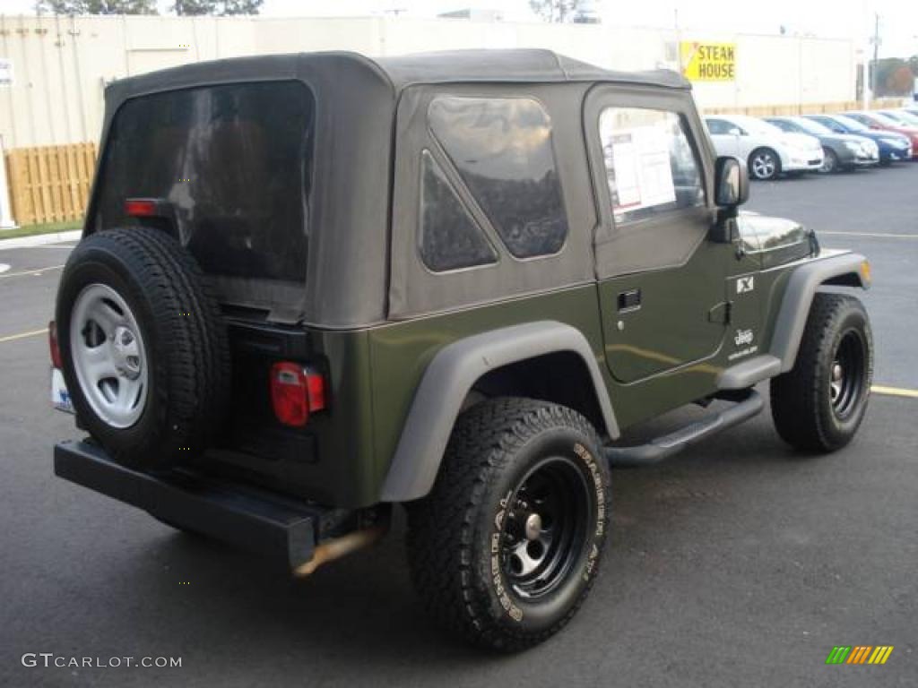 2006 Wrangler X 4x4 - Jeep Green Metallic / Khaki photo #5