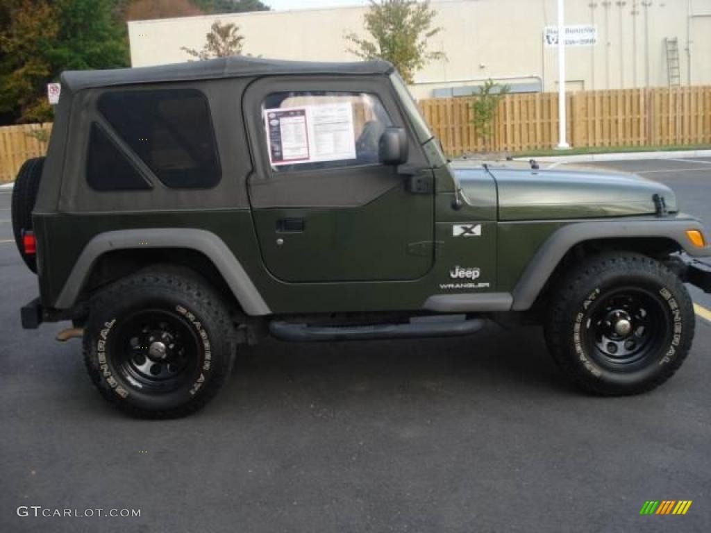 2006 Wrangler X 4x4 - Jeep Green Metallic / Khaki photo #6