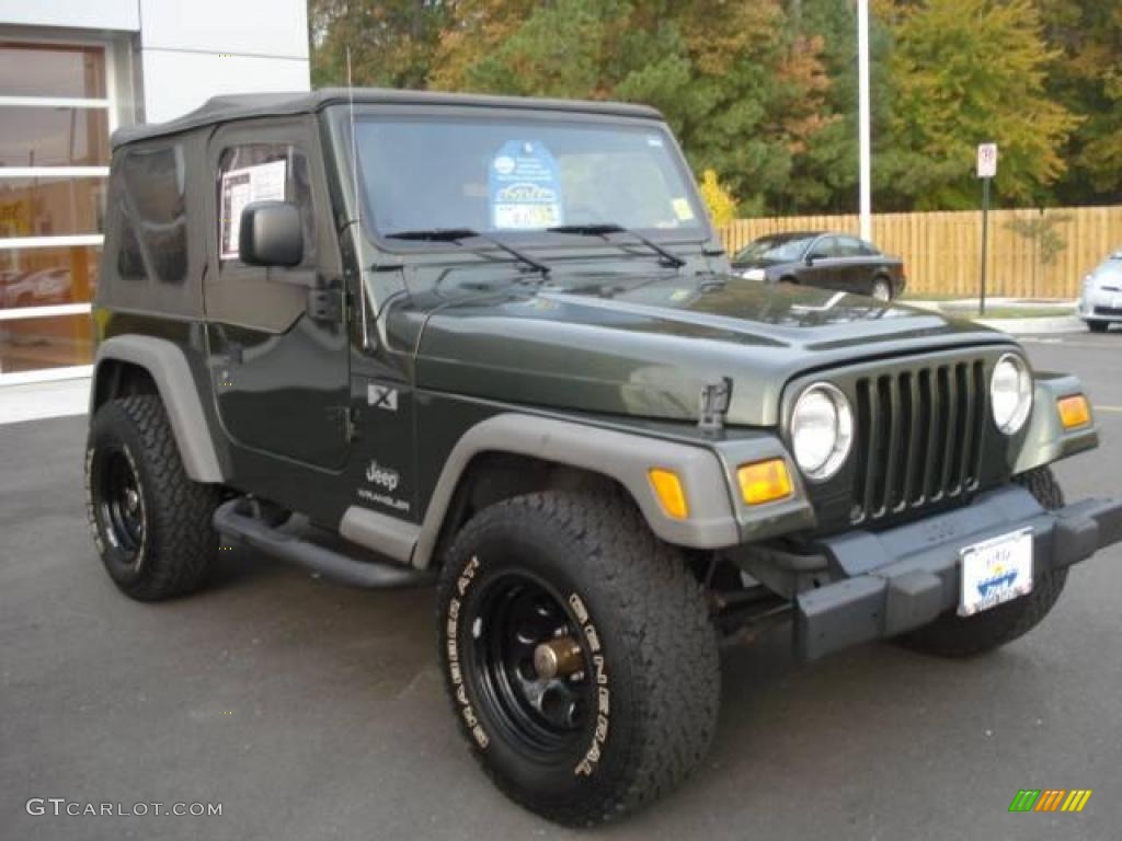 2006 Wrangler X 4x4 - Jeep Green Metallic / Khaki photo #7