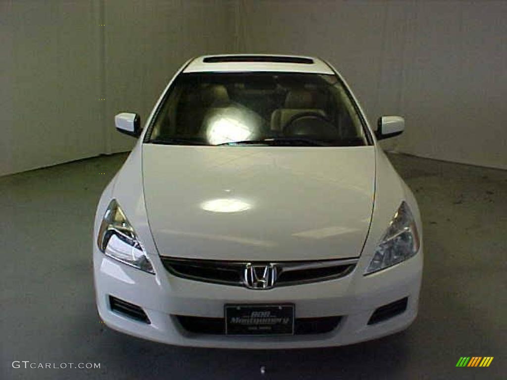 2007 Accord EX-L V6 Sedan - Taffeta White / Ivory photo #2