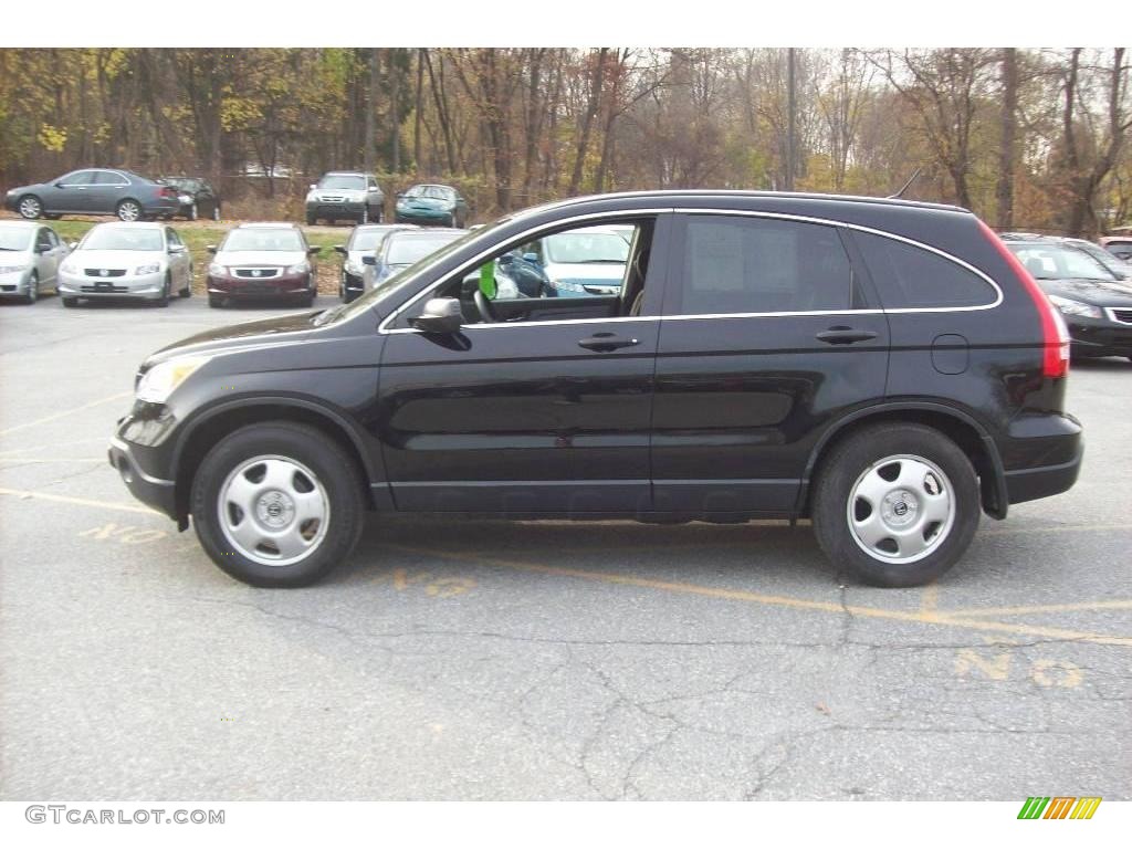 2007 CR-V LX 4WD - Nighthawk Black Pearl / Black photo #19