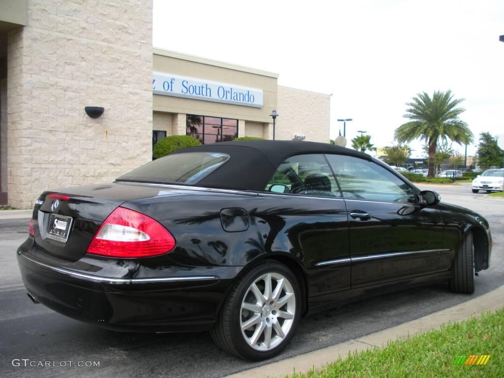 2007 CLK 350 Cabriolet - Black / Black photo #6