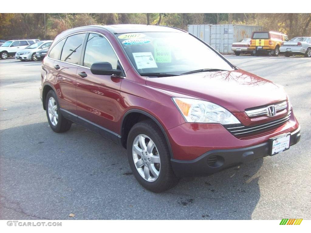 2007 CR-V EX 4WD - Tango Red Pearl / Ivory photo #1