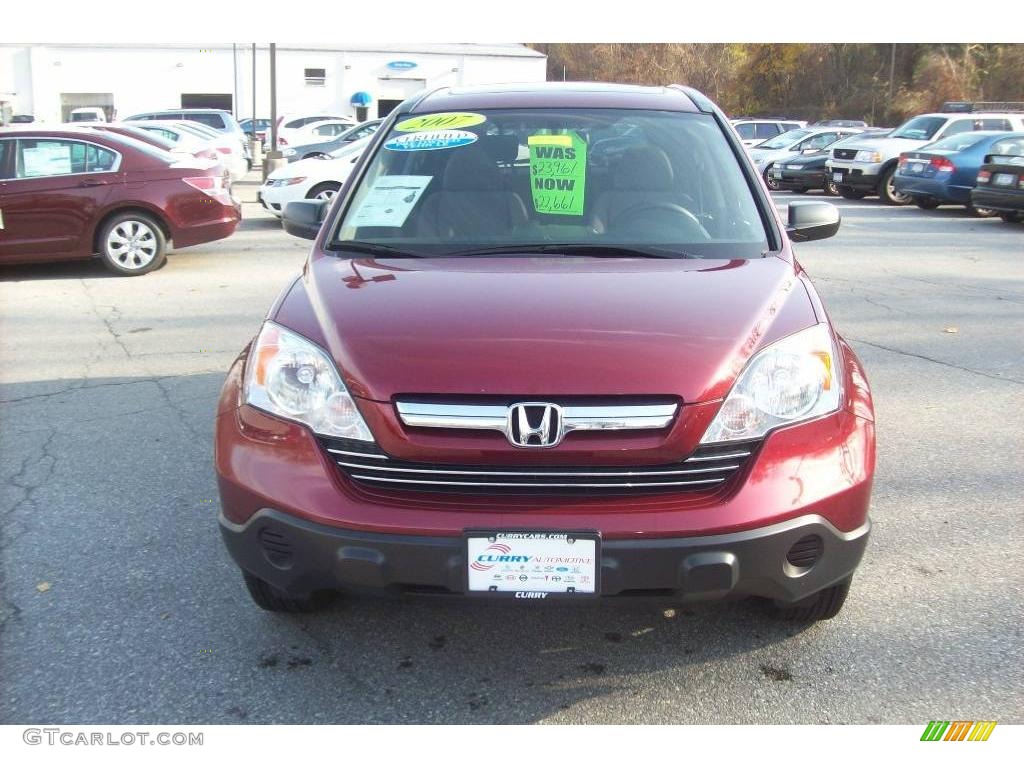 2007 CR-V EX 4WD - Tango Red Pearl / Ivory photo #3