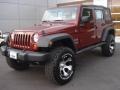 2008 Red Rock Crystal Pearl Jeep Wrangler Unlimited X 4x4  photo #1