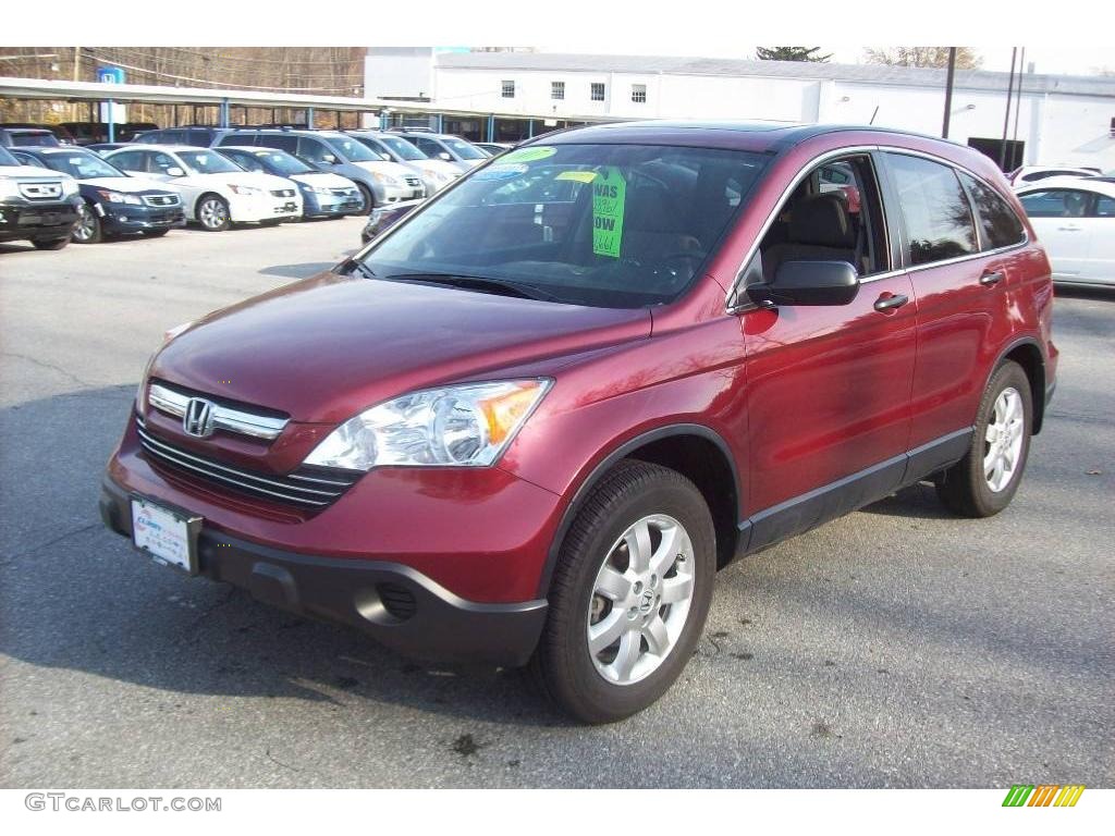 2007 CR-V EX 4WD - Tango Red Pearl / Ivory photo #21