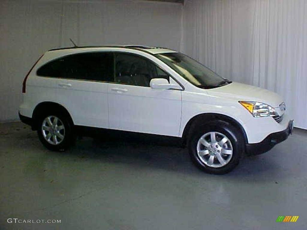 2007 CR-V EX-L 4WD - Taffeta White / Gray photo #3