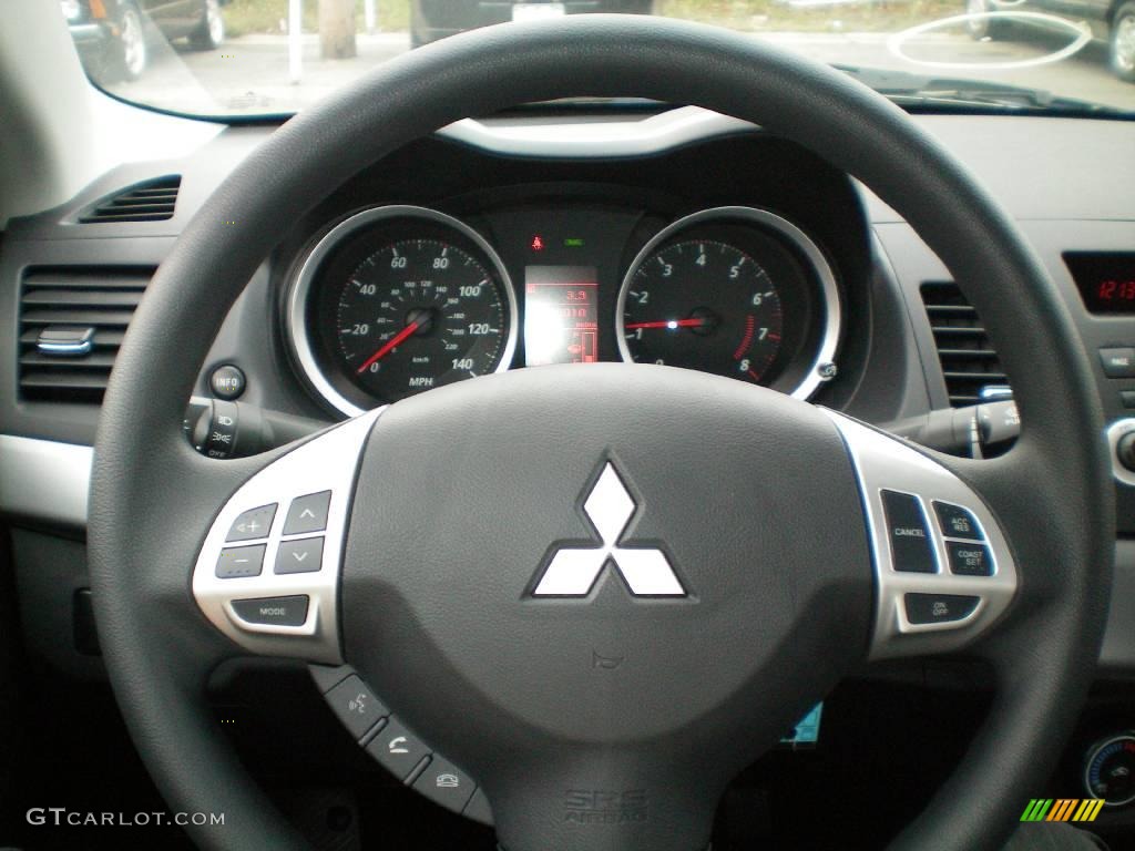 2010 Lancer ES - Octane Blue Metallic / Black photo #25