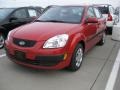 2009 Tropical Red Kia Rio LX Sedan  photo #3