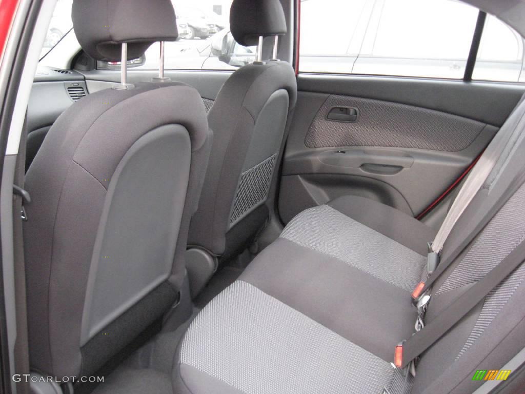 2009 Rio LX Sedan - Tropical Red / Gray photo #6