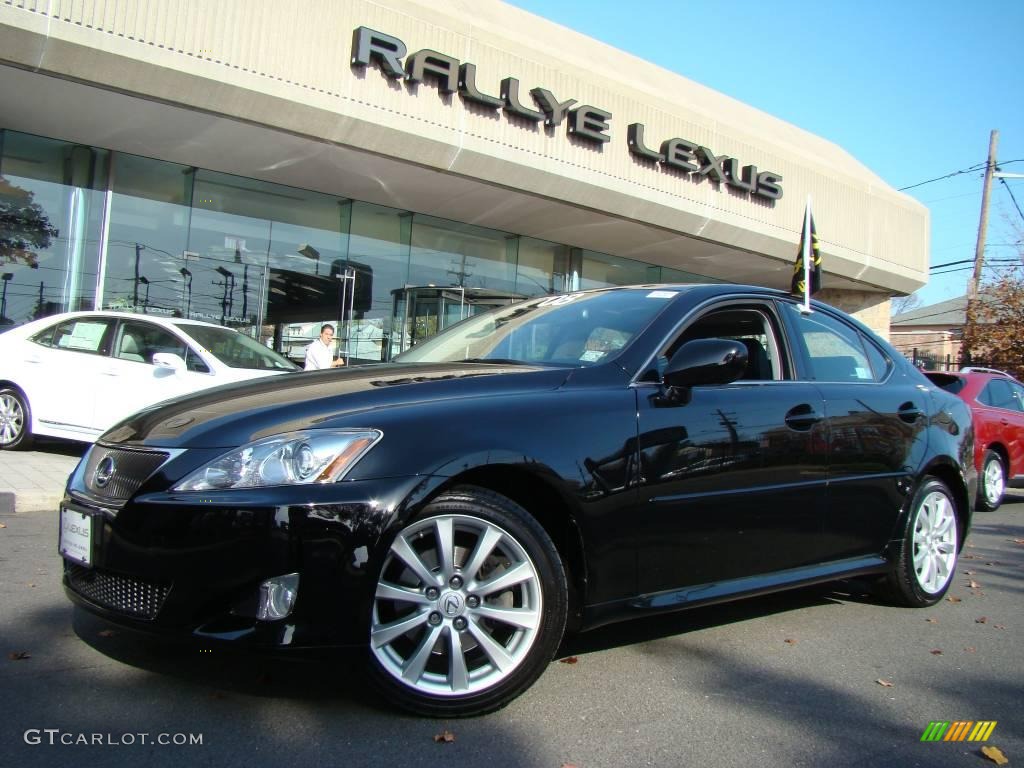 2008 IS 250 AWD - Obsidian Black / Black photo #1