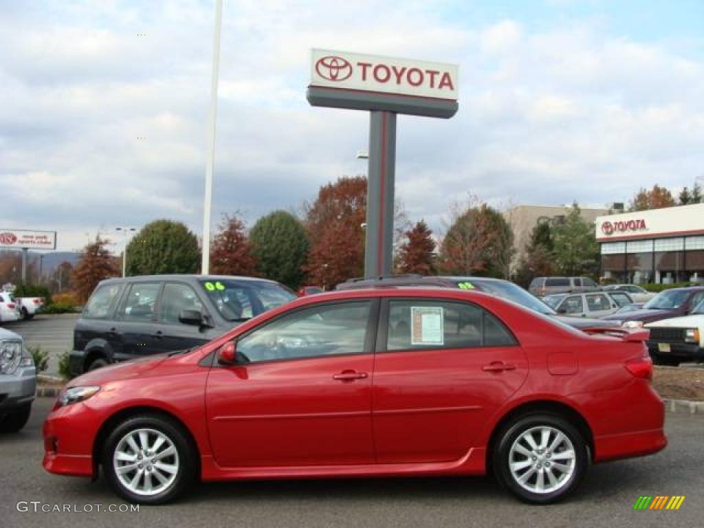 2009 Corolla S - Barcelona Red Metallic / Dark Charcoal photo #3
