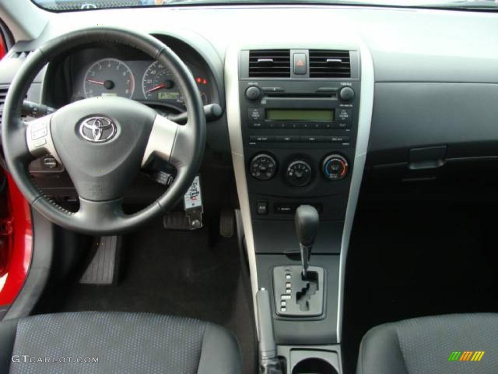 2009 Corolla S - Barcelona Red Metallic / Dark Charcoal photo #9
