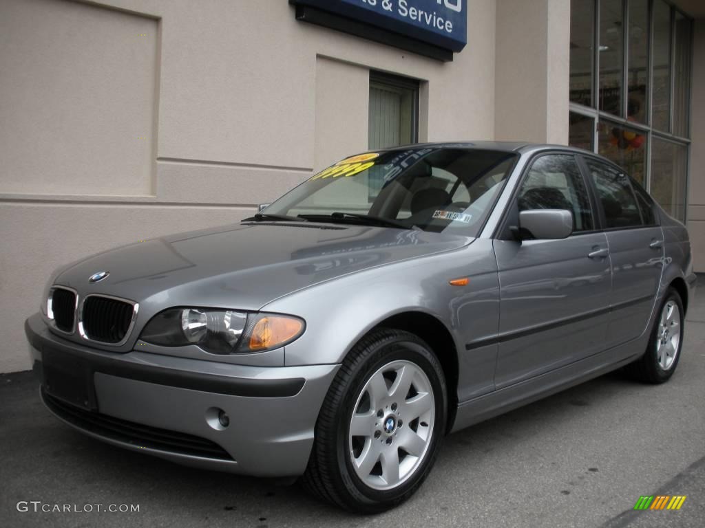 2004 3 Series 325xi Sedan - Silver Grey Metallic / Black photo #2