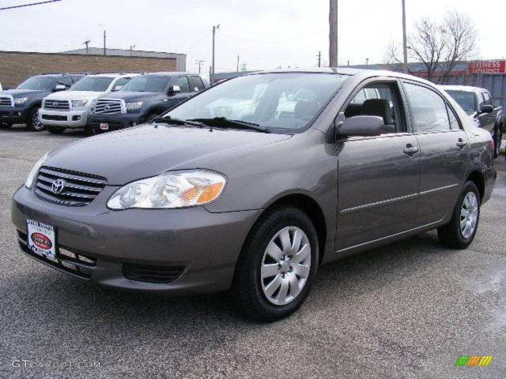 2004 Corolla LE - Moonshadow Gray Metallic / Light Gray photo #7