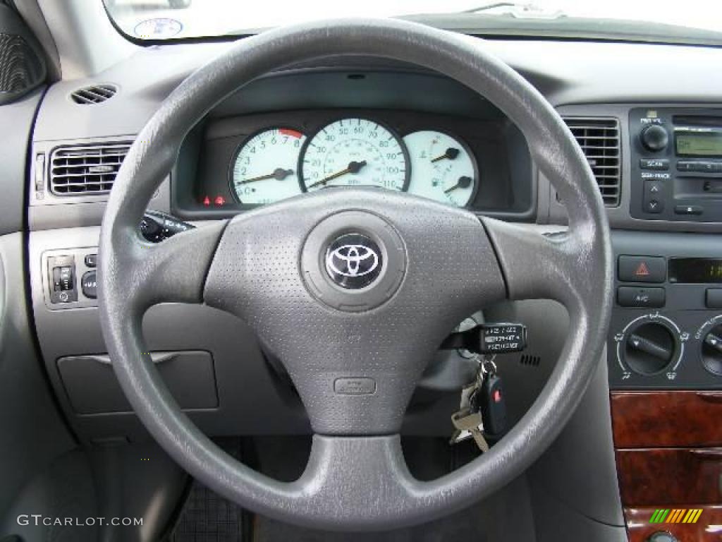 2004 Corolla LE - Moonshadow Gray Metallic / Light Gray photo #15