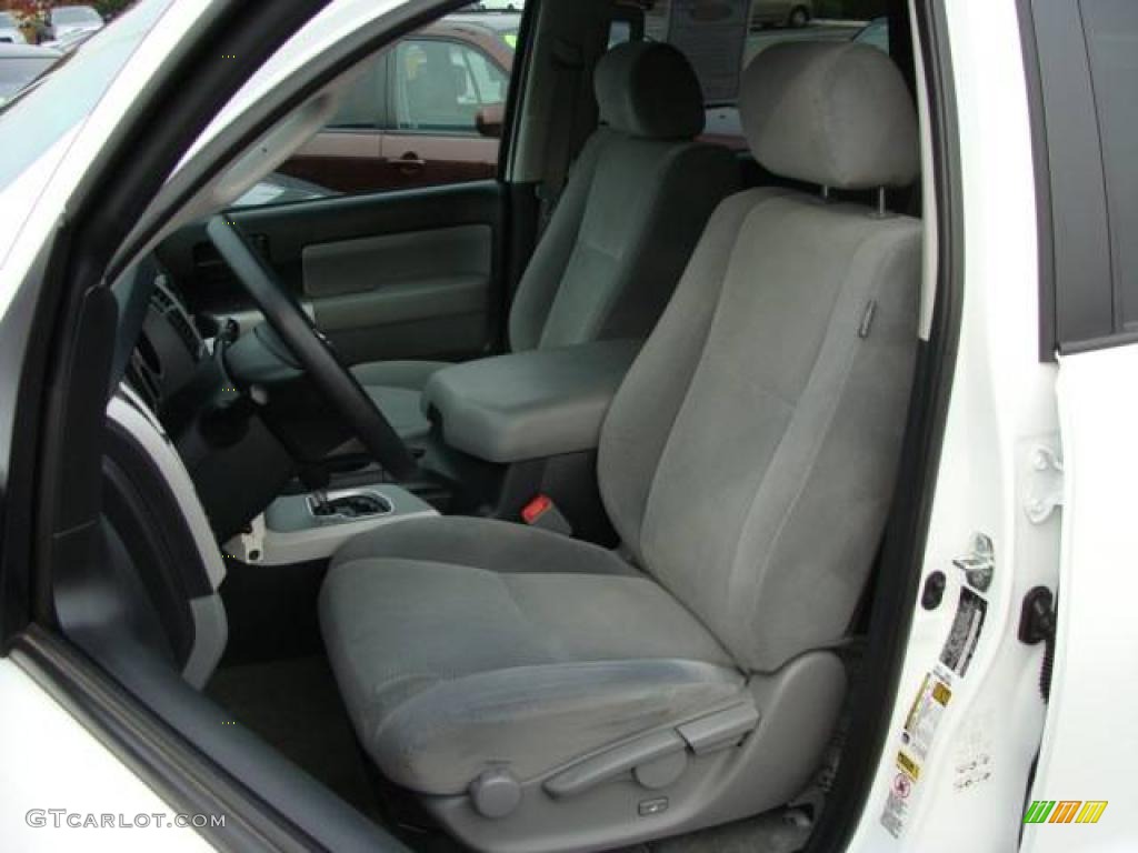2009 Sequoia SR5 4x4 - Super White / Graphite Gray photo #8