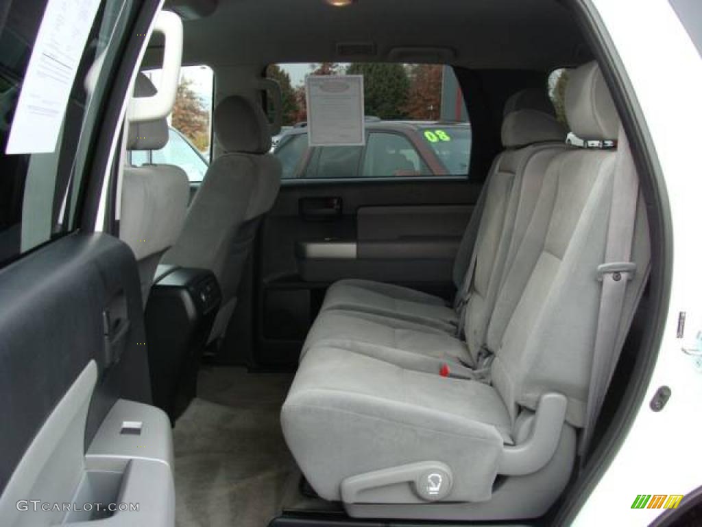 2009 Sequoia SR5 4x4 - Super White / Graphite Gray photo #13