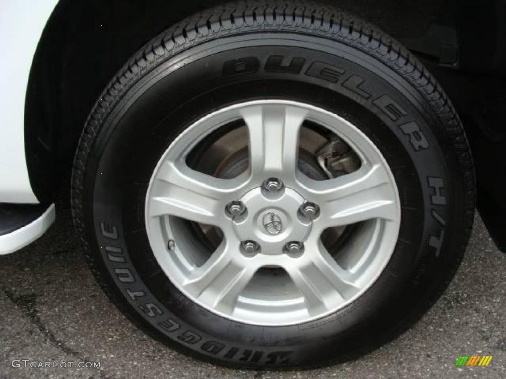 2009 Sequoia SR5 4x4 - Super White / Graphite Gray photo #14
