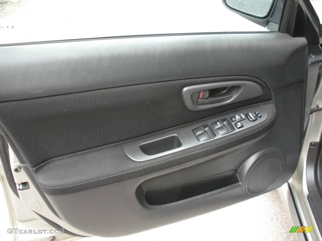 2005 Impreza 2.5 RS Sedan - Platinum Silver Metallic / Black photo #16
