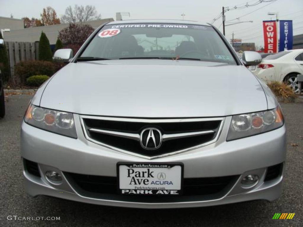 2008 TSX Sedan - Alabaster Silver Metallic / Ebony photo #2