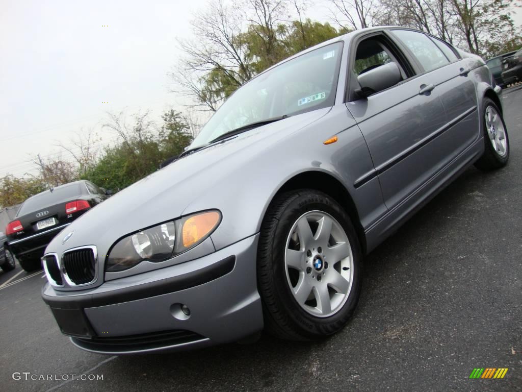 2005 3 Series 325i Sedan - Silver Grey Metallic / Black photo #2