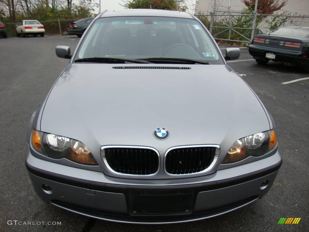 2005 3 Series 325i Sedan - Silver Grey Metallic / Black photo #3