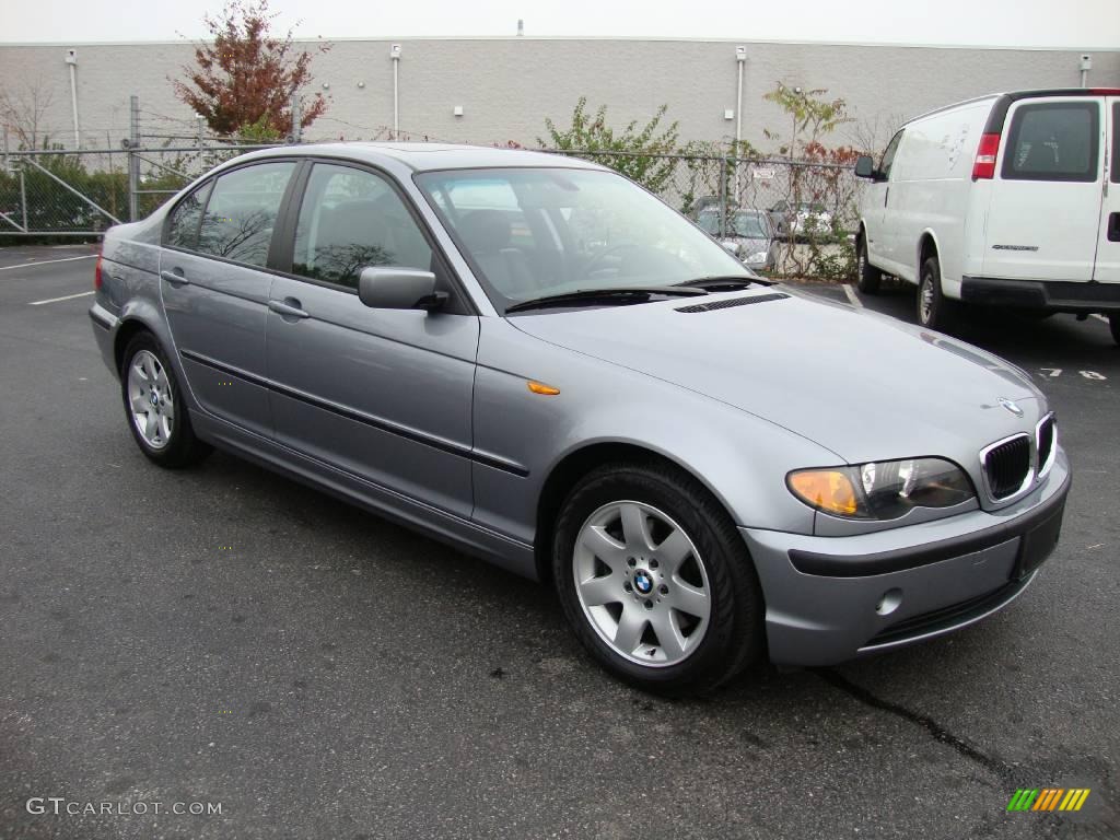 2005 3 Series 325i Sedan - Silver Grey Metallic / Black photo #5