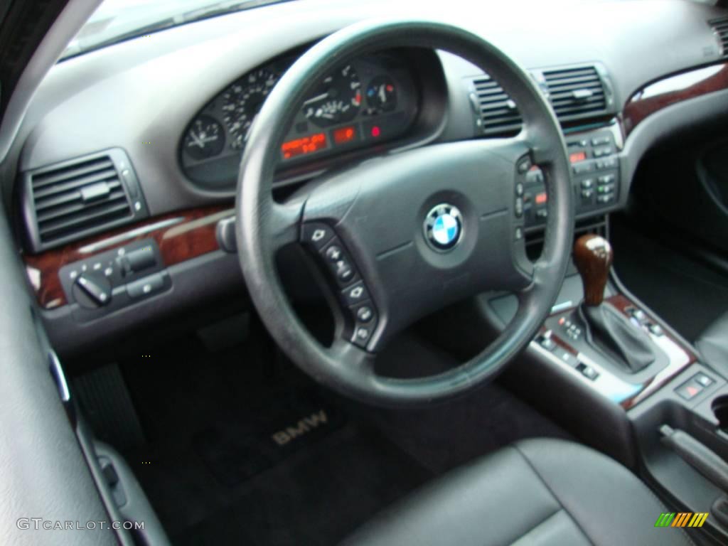 2005 3 Series 325i Sedan - Silver Grey Metallic / Black photo #11