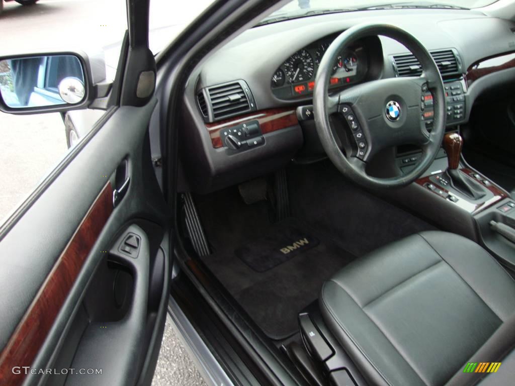 2005 3 Series 325i Sedan - Silver Grey Metallic / Black photo #12