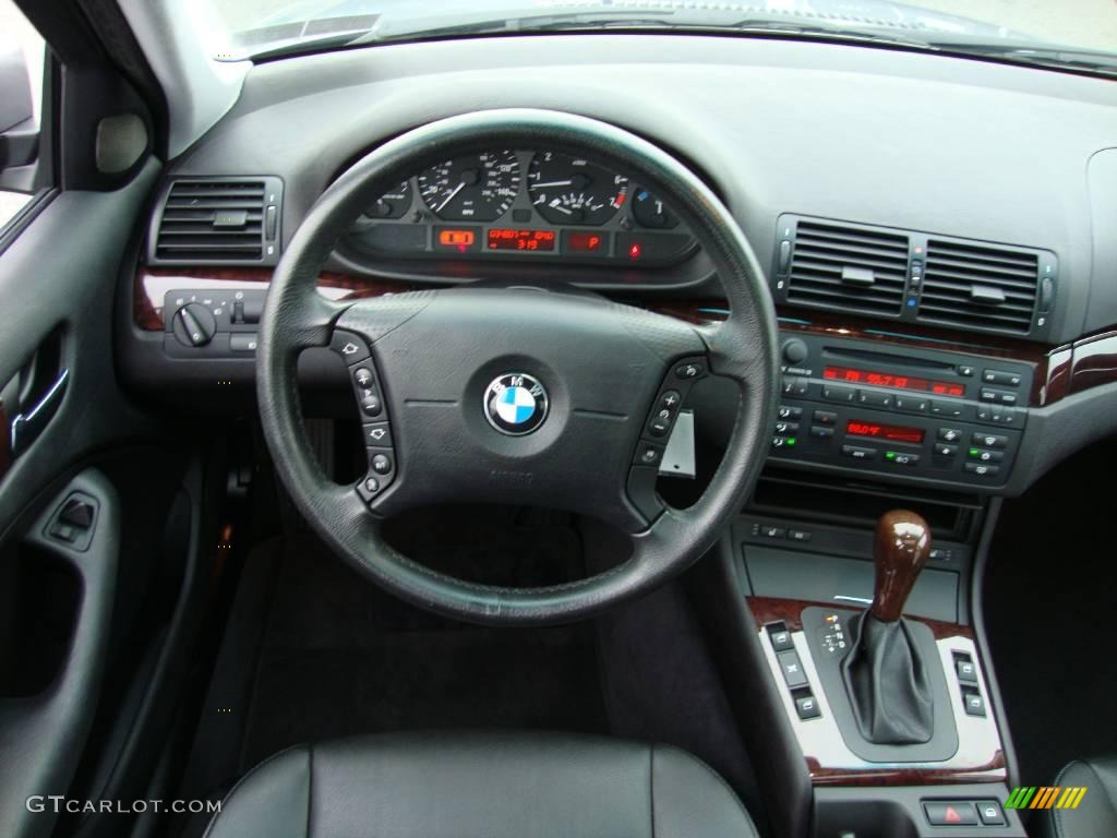 2005 3 Series 325i Sedan - Silver Grey Metallic / Black photo #35