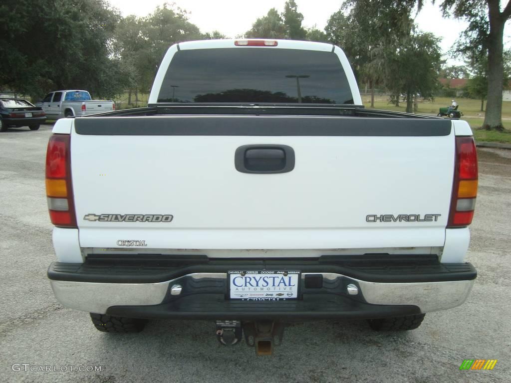2001 Silverado 2500HD LS Extended Cab 4x4 - Summit White / Graphite photo #7