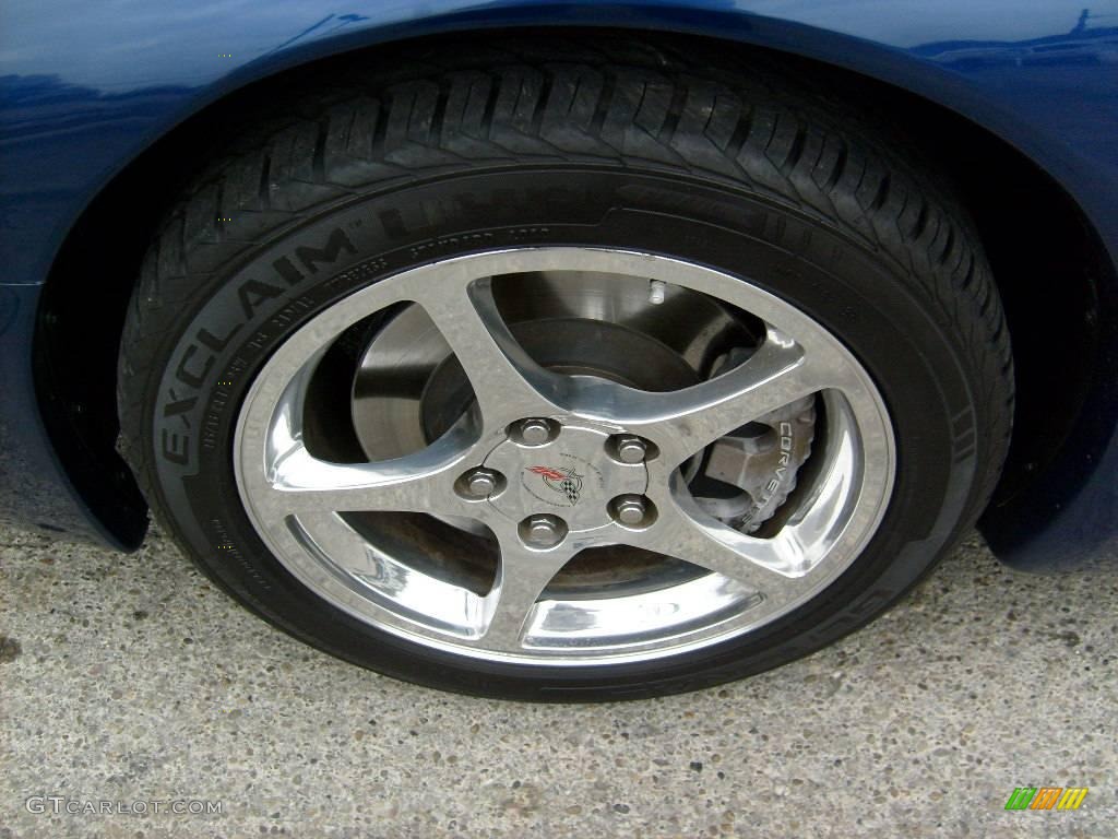 2004 Corvette Coupe - LeMans Blue Metallic / Light Oak photo #8