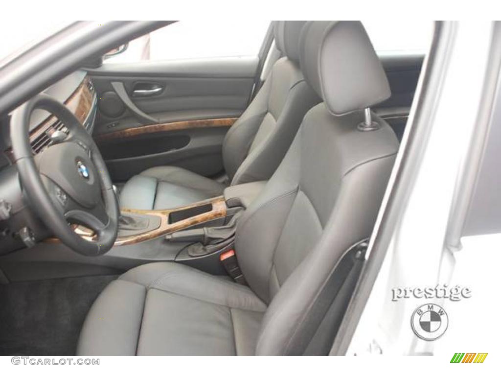2008 3 Series 335xi Sedan - Titanium Silver Metallic / Black photo #4