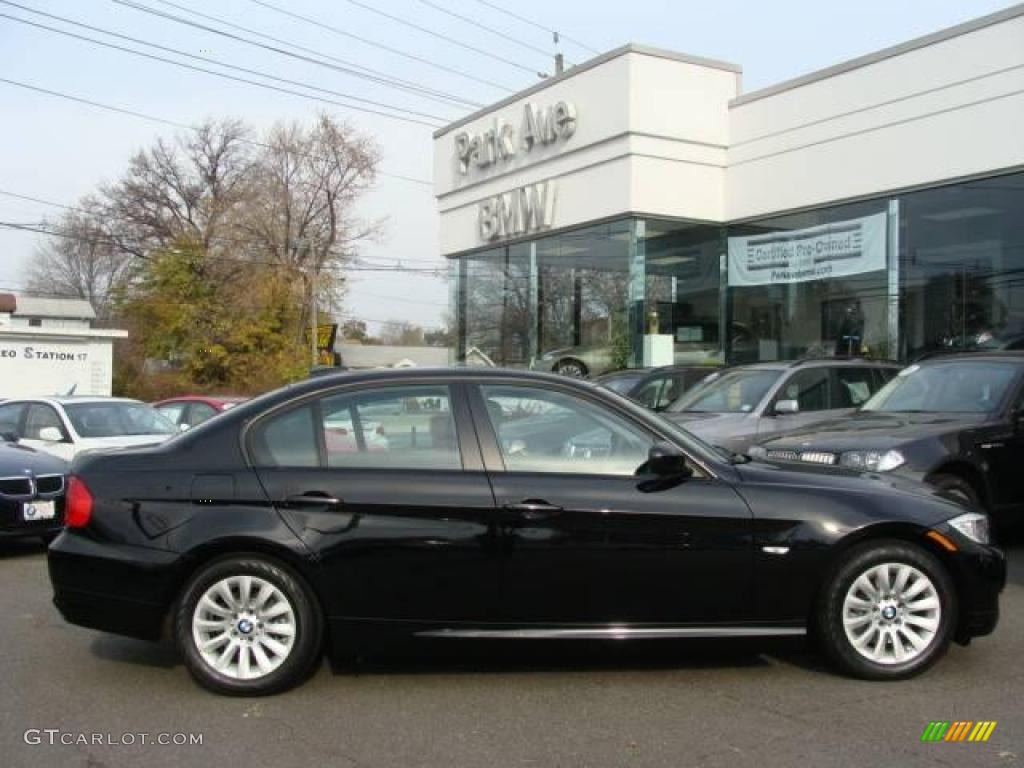 2009 3 Series 328i Sedan - Jet Black / Black photo #1