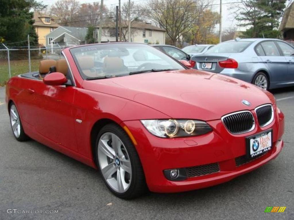 2009 3 Series 335i Convertible - Crimson Red / Saddle Brown Dakota Leather photo #3