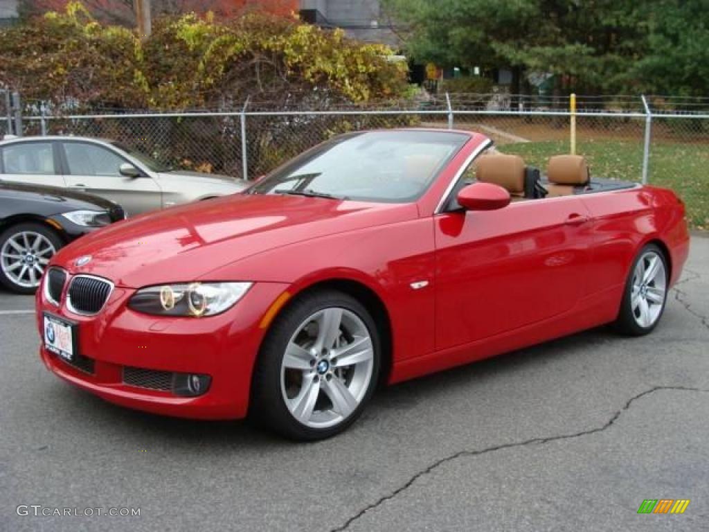 2009 3 Series 335i Convertible - Crimson Red / Saddle Brown Dakota Leather photo #6